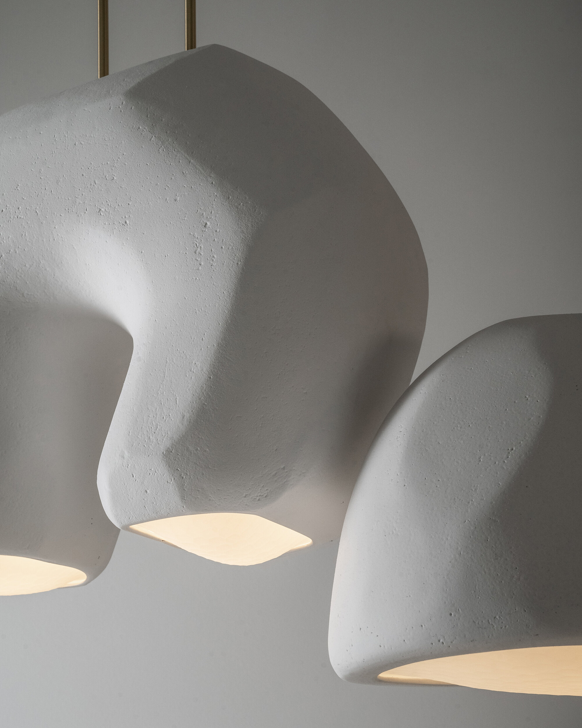 「Light Mellow Moonlight」 Moonstone Chandelier Linear | Giopato & Coombes